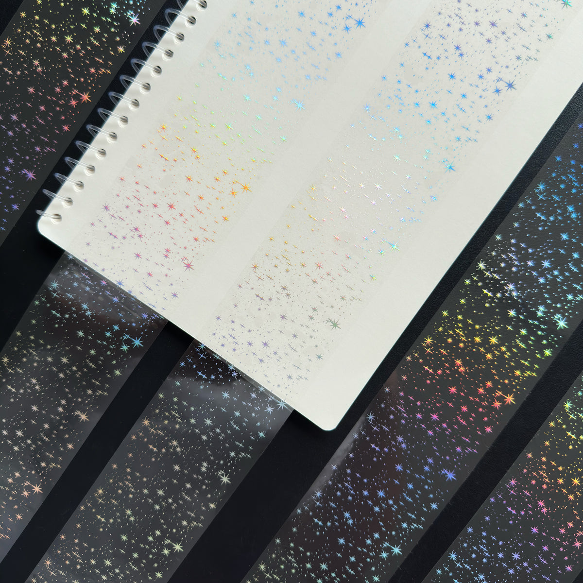 Silver Stardust Holo Silver Foil Tape