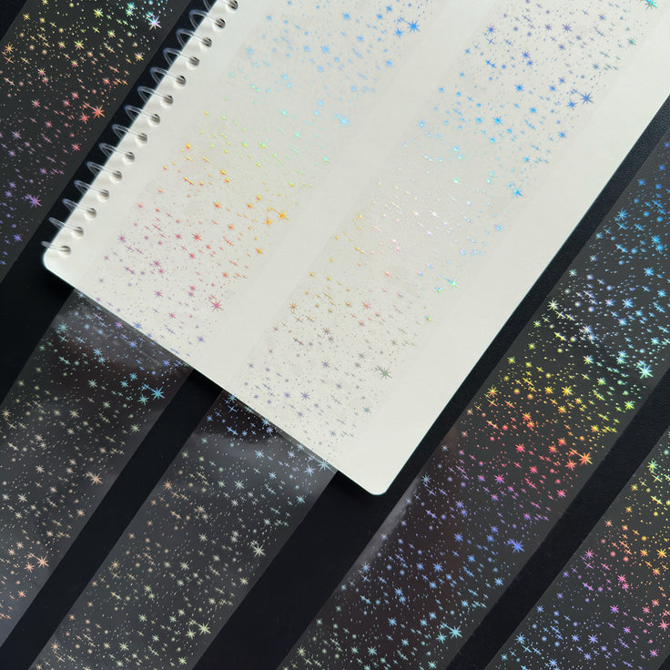 Silver Stardust Holo Silver Foil Tape