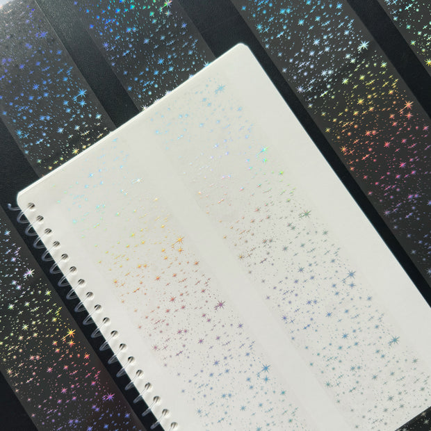 Silver Stardust Holo Silver Foil Tape