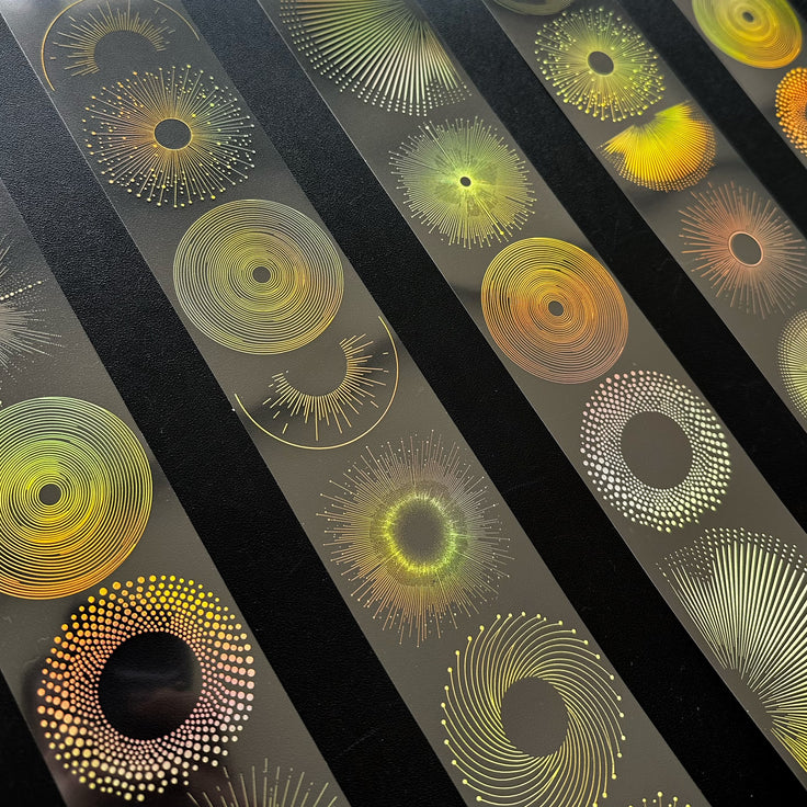 Golden Eclipse Holo Gold Foil PET Tape