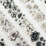 Noir Blossom Muse – Elegant Black & Ivory Floral PET Tape for Scrapbooking & Journaling