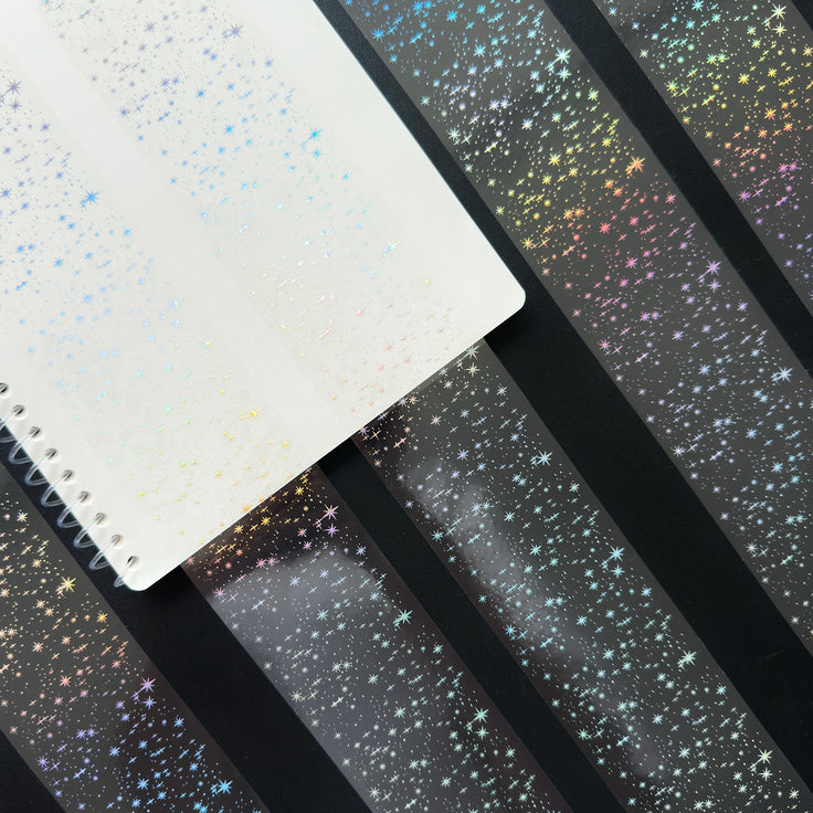 Silver Stardust Holo Silver Foil Tape