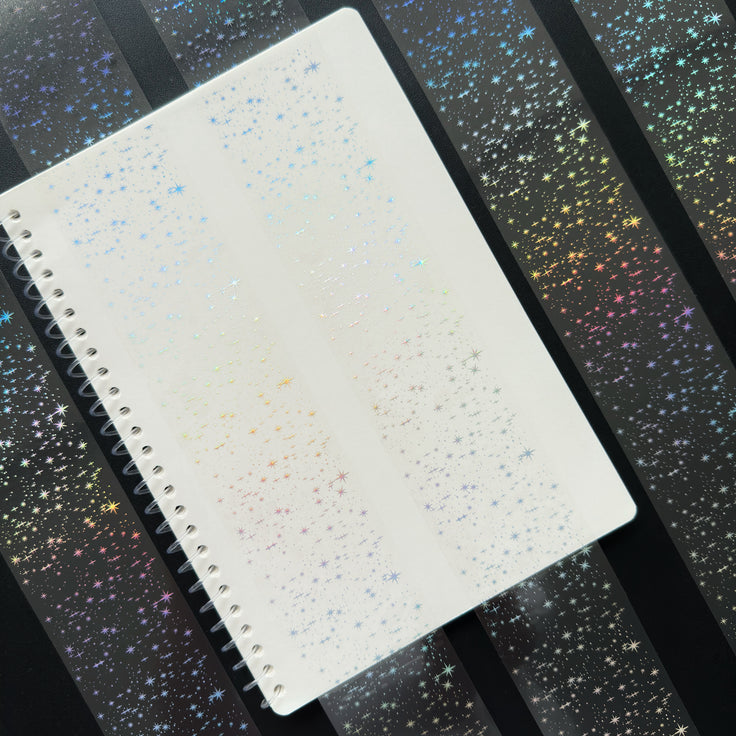 Silver Stardust Holo Silver Foil Tape