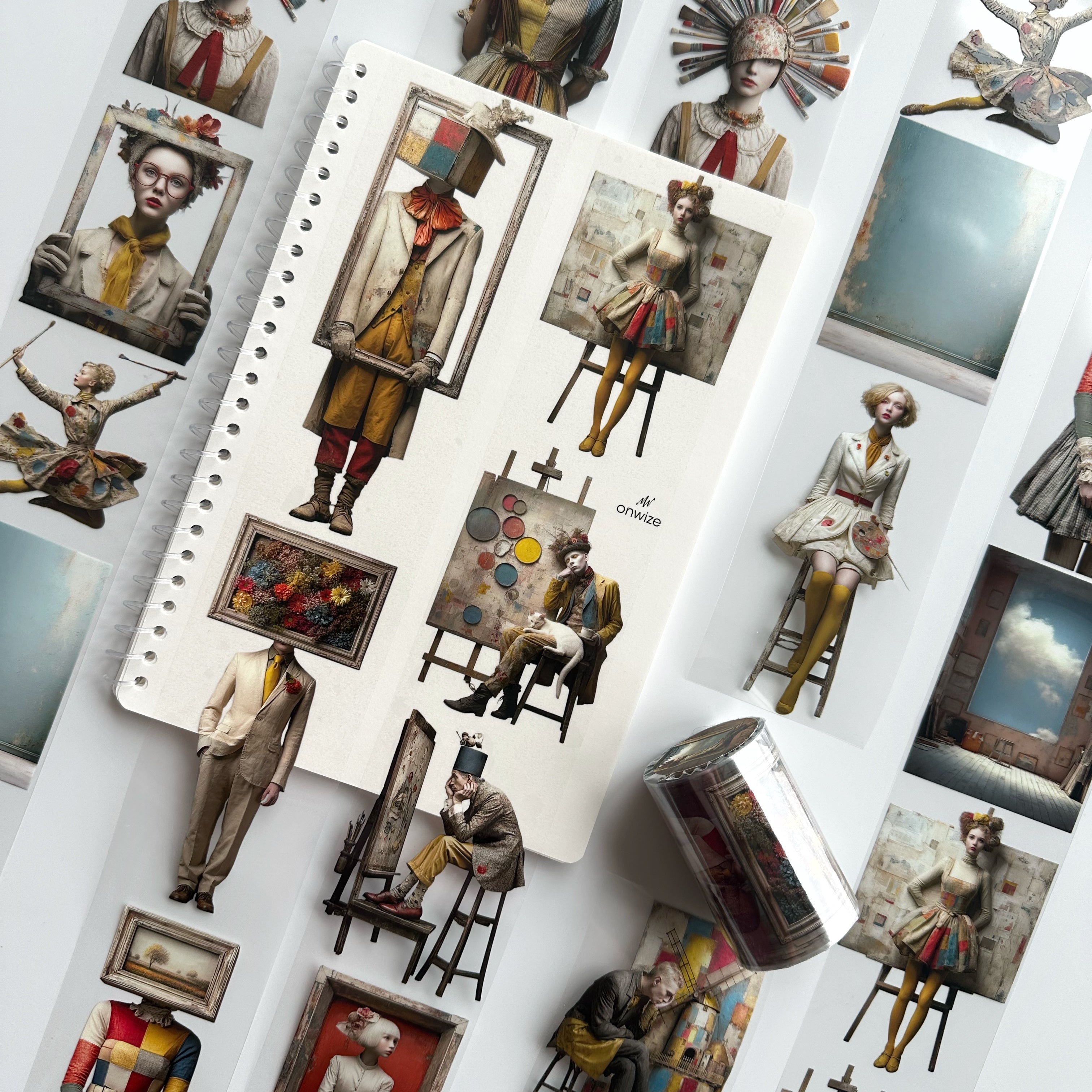 Living Canvas – Artistic PET Tape for Journaling & Collage Art