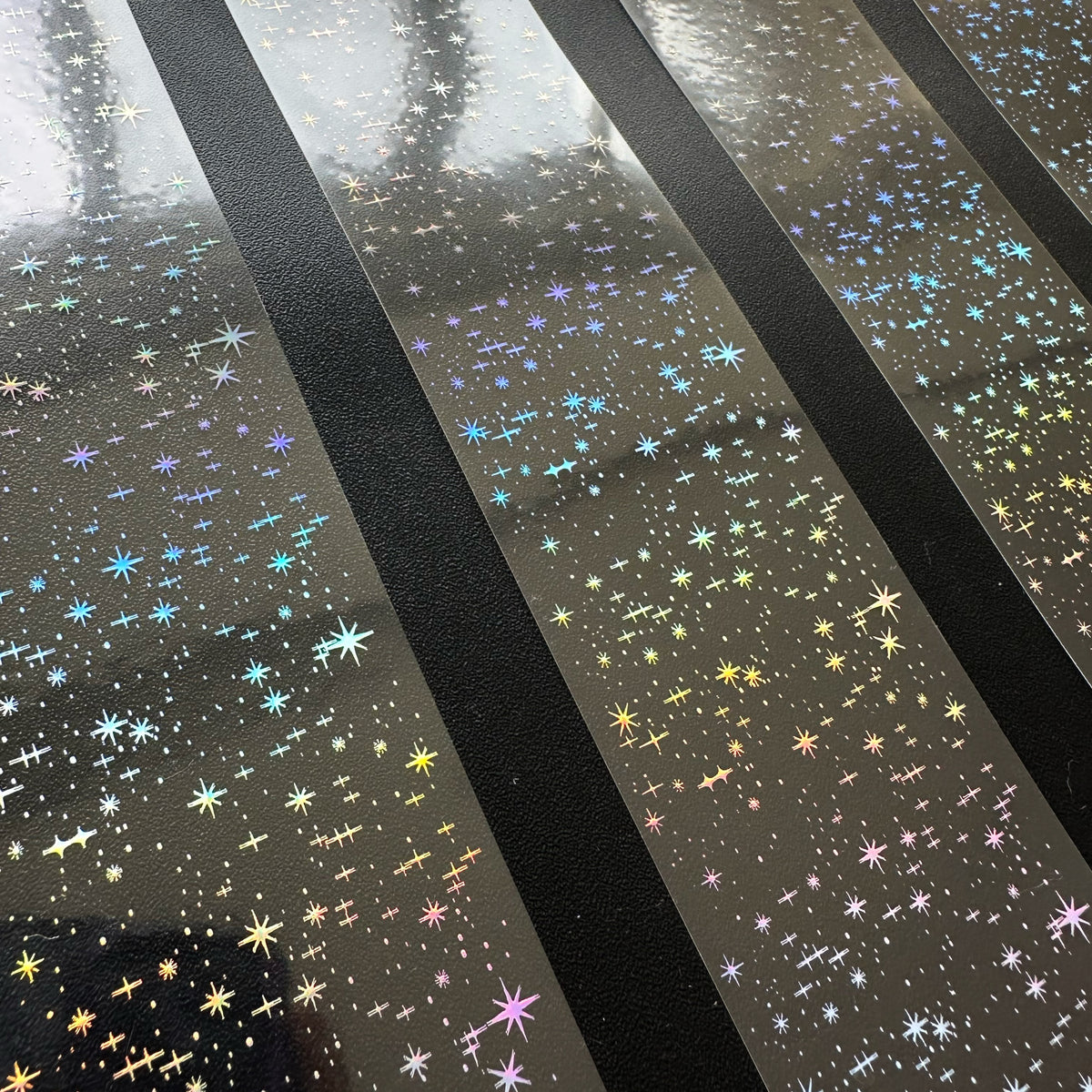 Silver Stardust Holo Silver Foil Tape