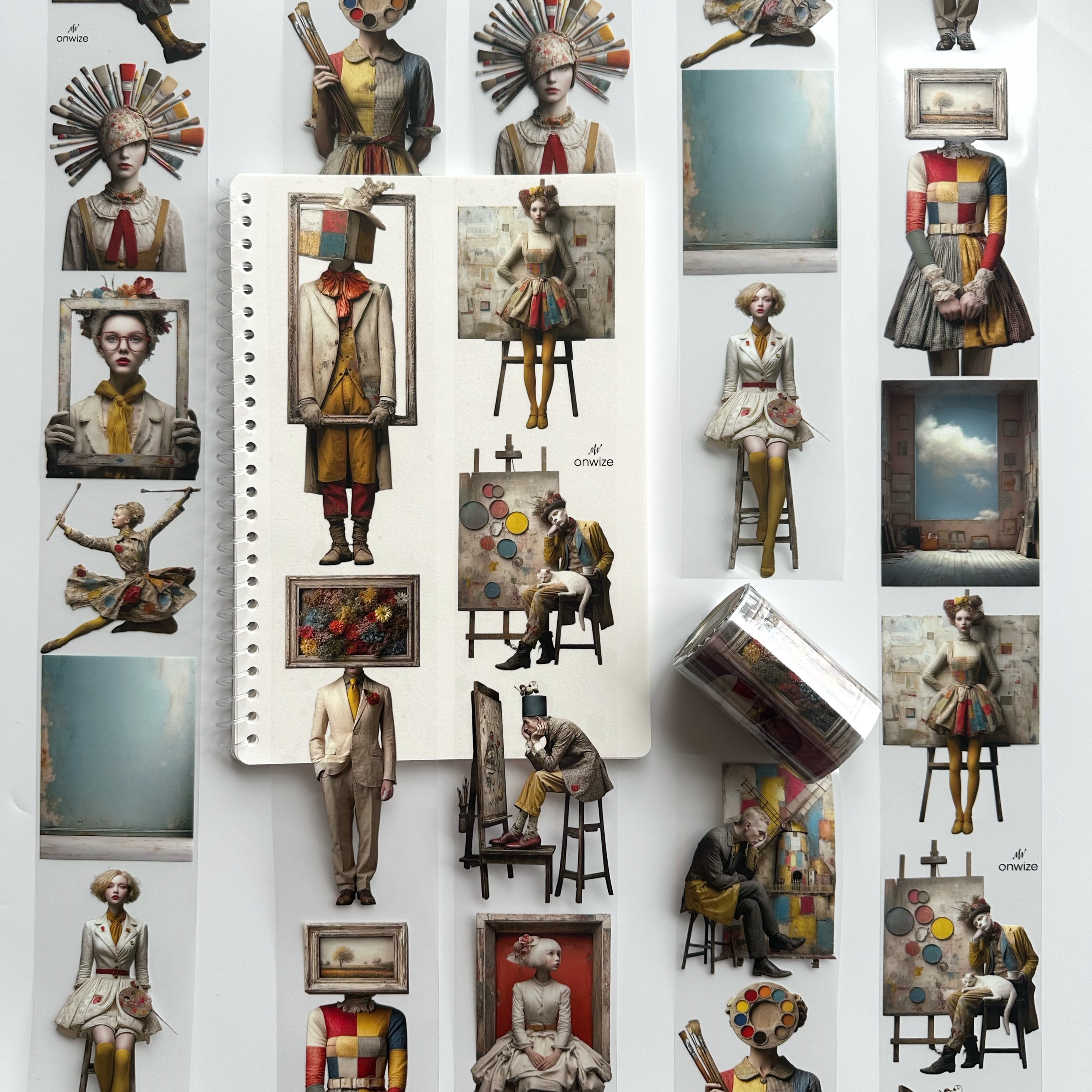 Living Canvas – Artistic PET Tape for Journaling & Collage Art