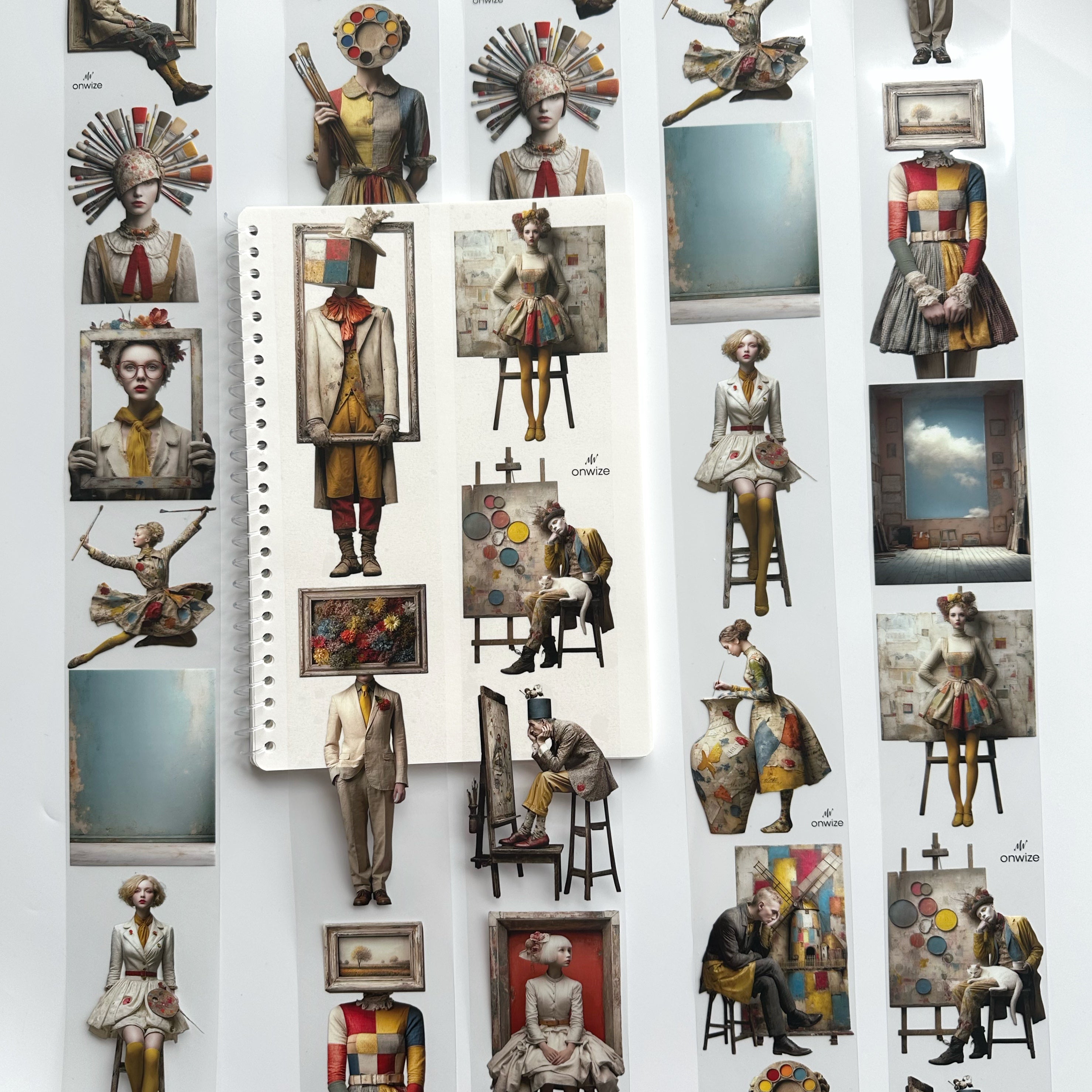 Living Canvas – Artistic PET Tape for Journaling & Collage Art