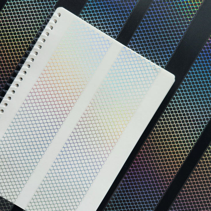 Silver Lattice Holo Silver Foil Tape