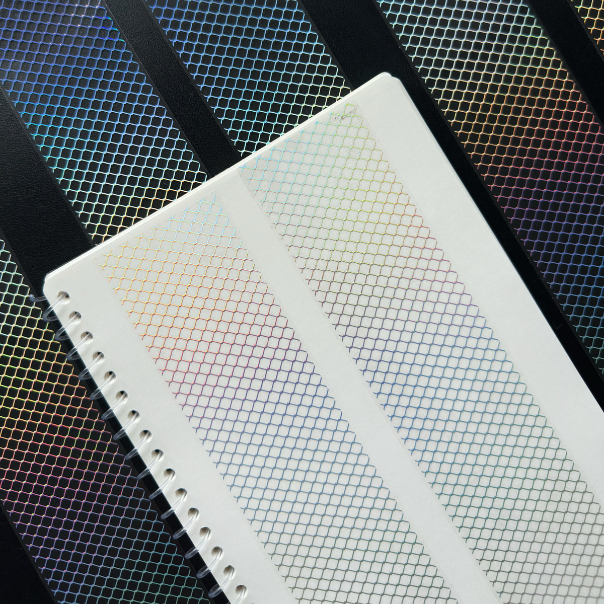 Silver Lattice Holo Silver Foil Tape