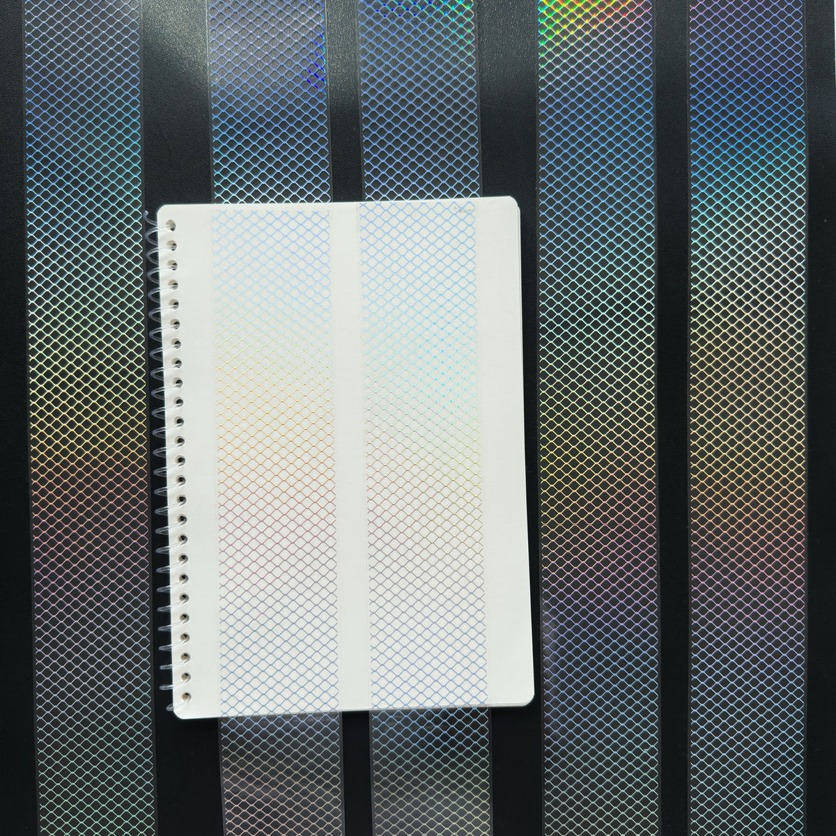 Silver Lattice Holo Silver Foil Tape