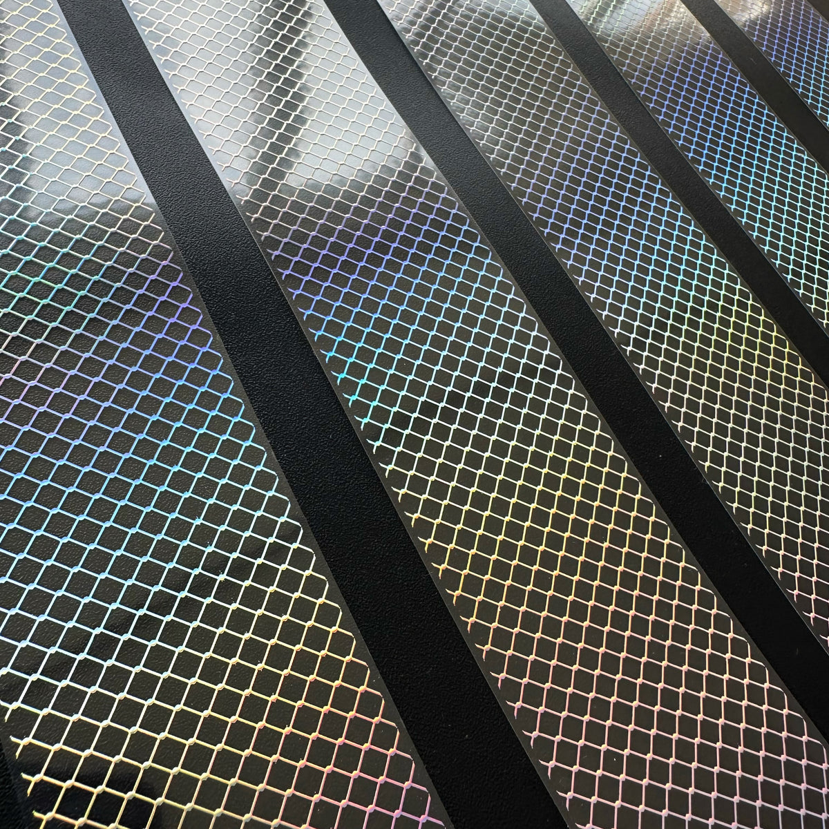 Silver Lattice Holo Silver Foil Tape