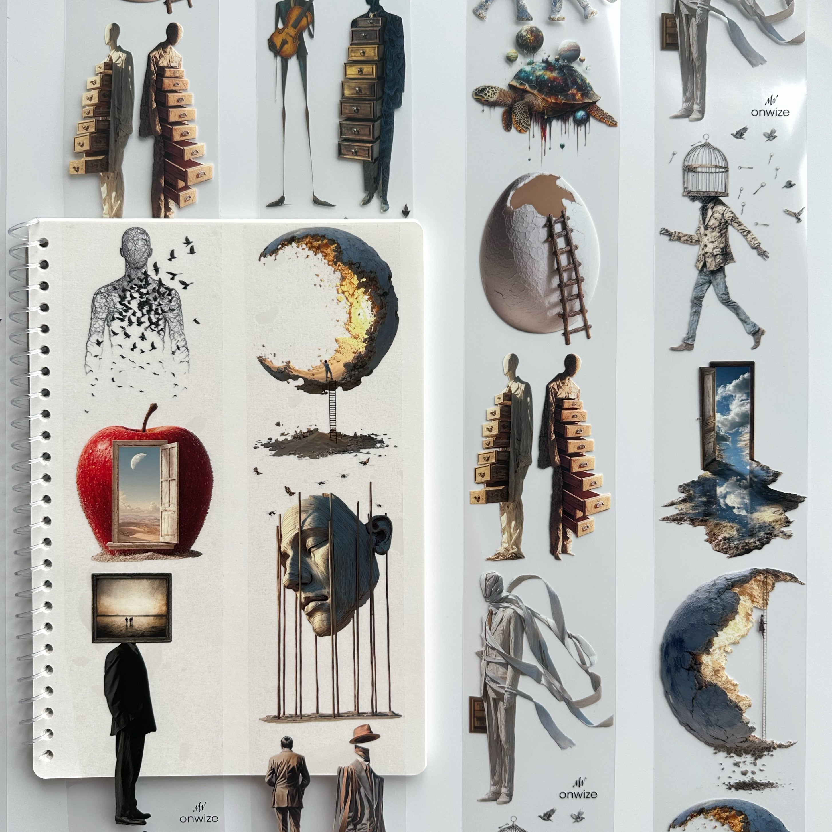 Between Worlds – Surreal PET Tape for Art Journaling & Collage