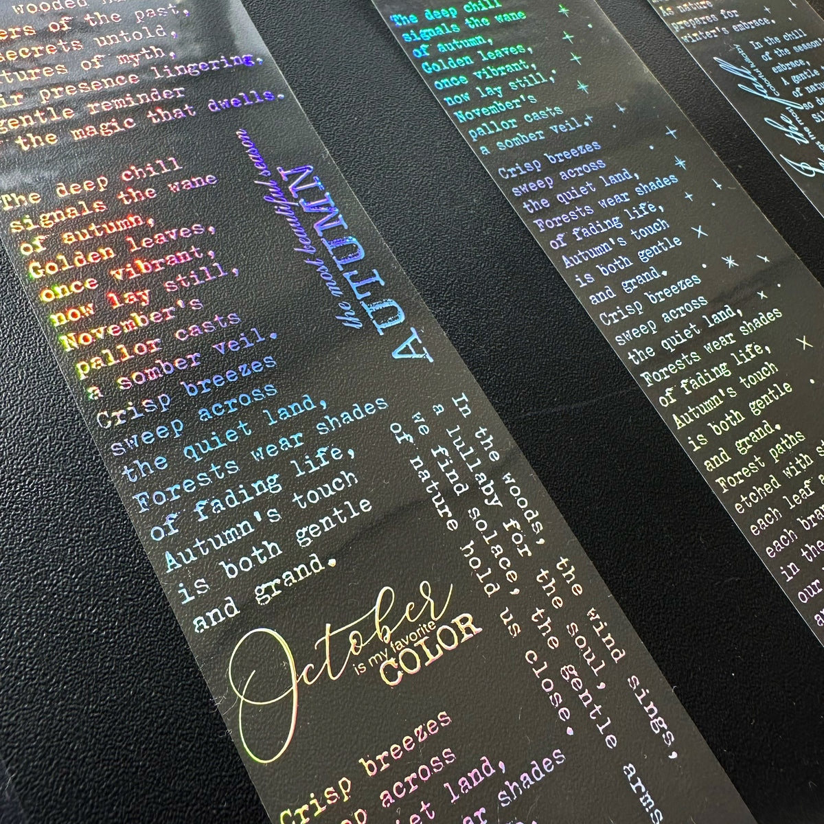Silver Manuscript Holo Silver Foil Tape