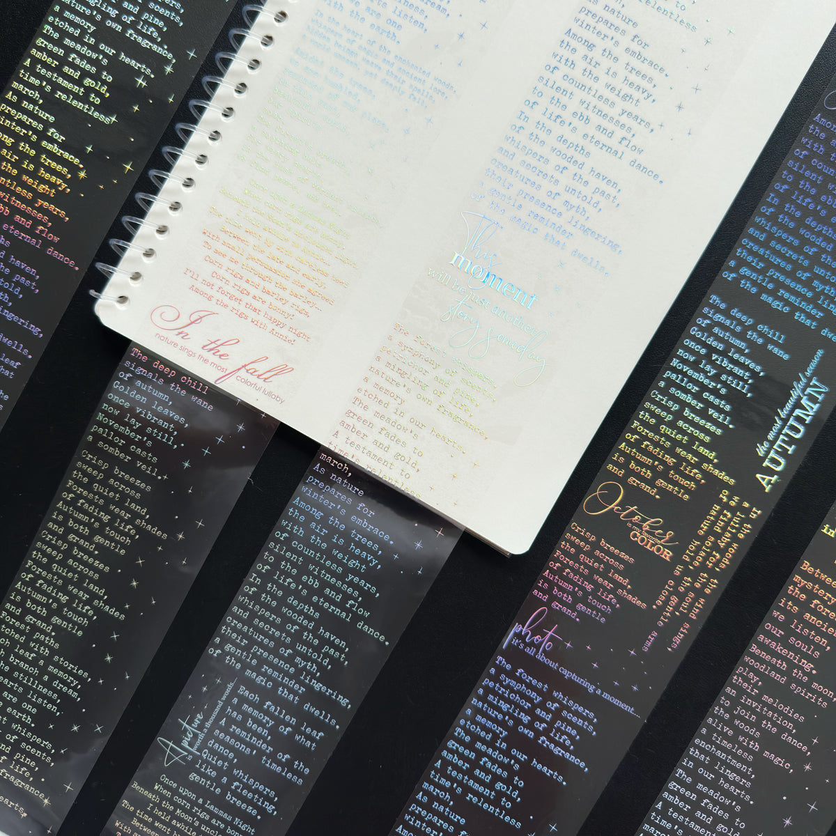 Silver Manuscript Holo Silver Foil Tape