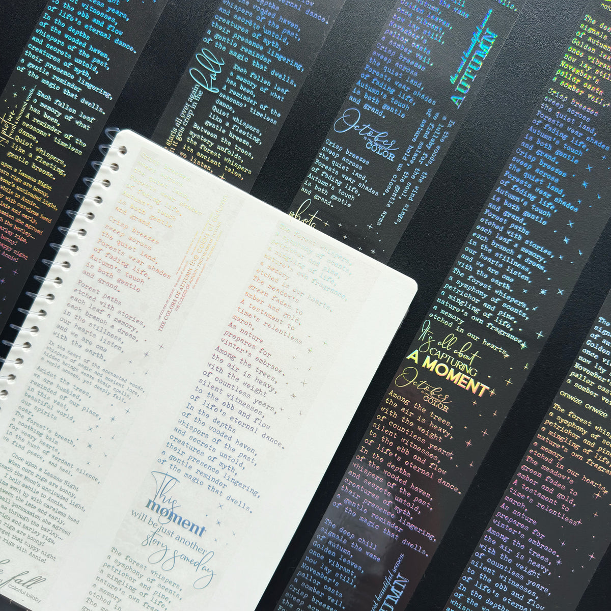 Silver Manuscript Holo Silver Foil Tape