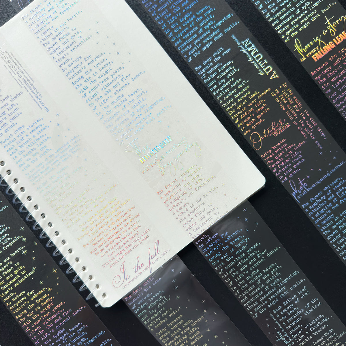 Silver Manuscript Holo Silver Foil Tape
