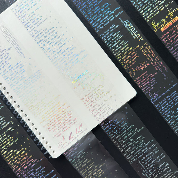 Silver Manuscript Holo Silver Foil Tape