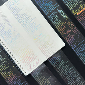 Silver Manuscript Holo Silver Foil Tape