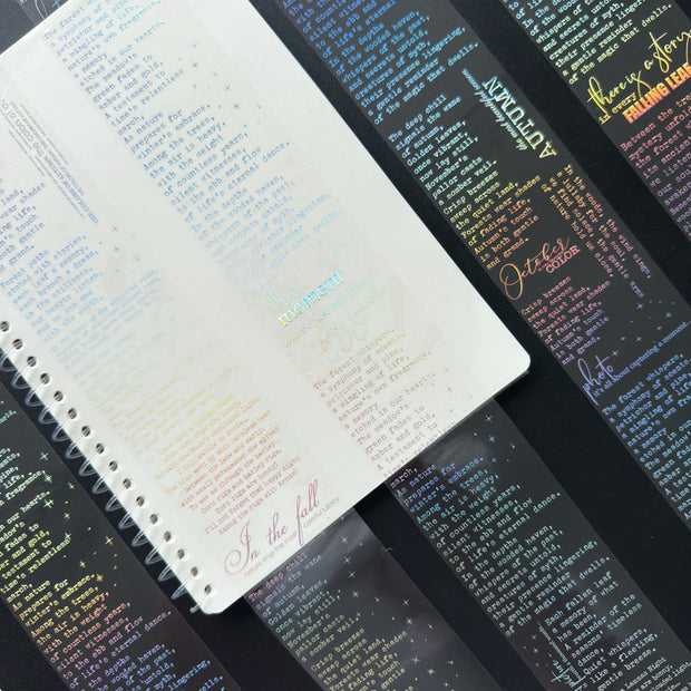 Silver Manuscript Holo Silver Foil Tape