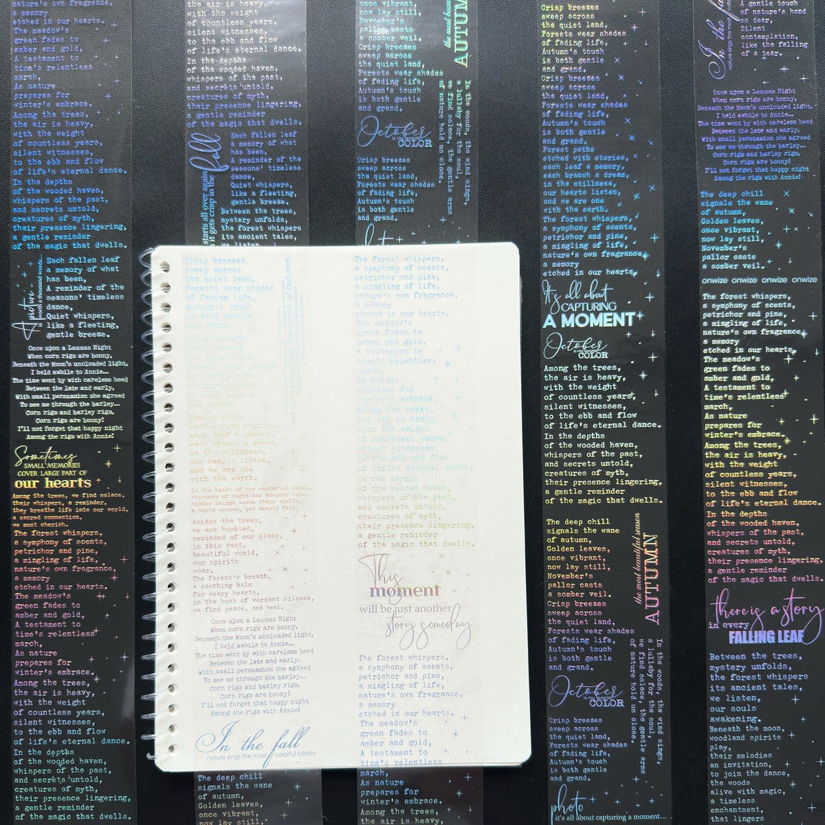 Silver Manuscript Holo Silver Foil Tape