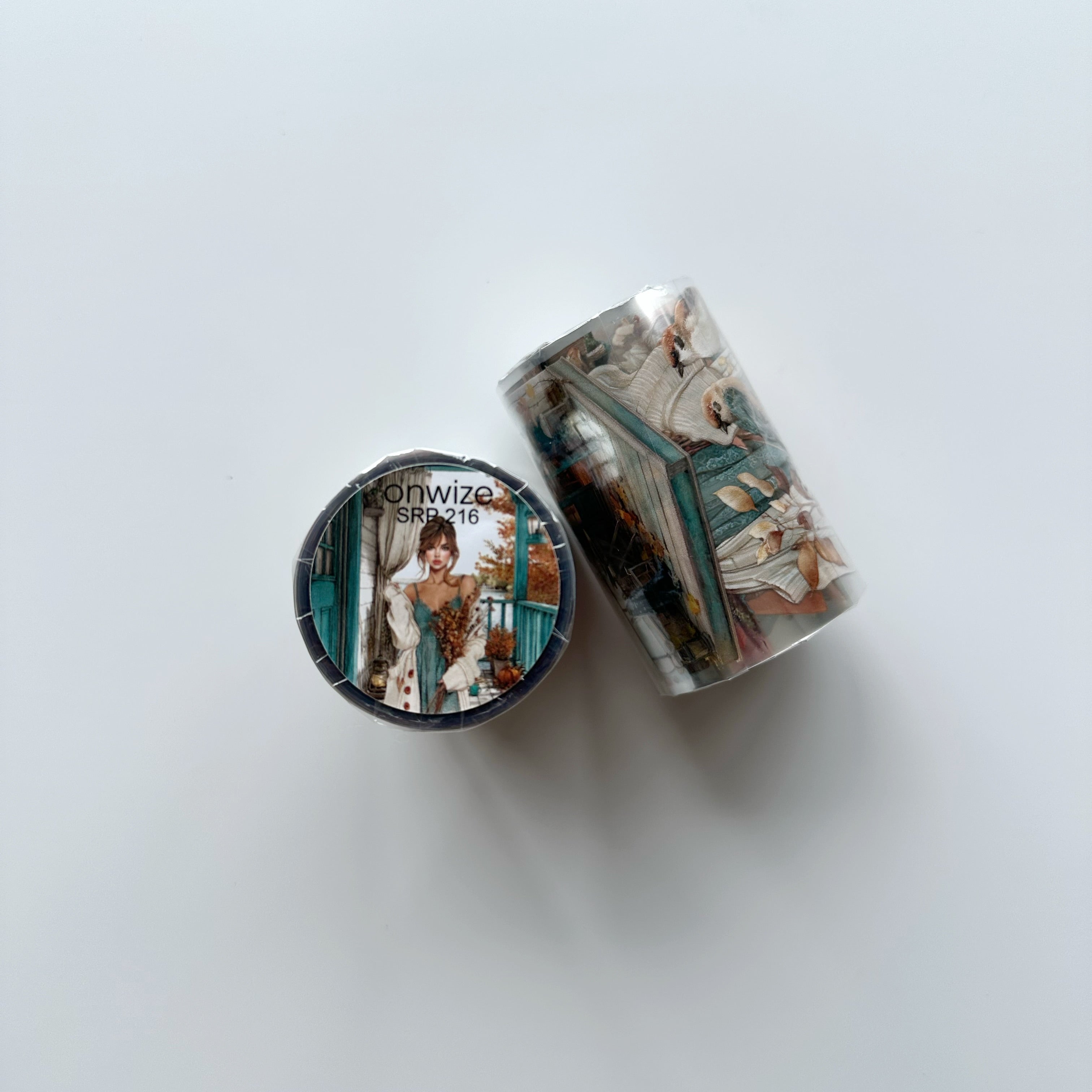 Lakeside Haven | Autumn PET Tape | 3D Crystal Oil Washi Tape | 7 cm x 5 m