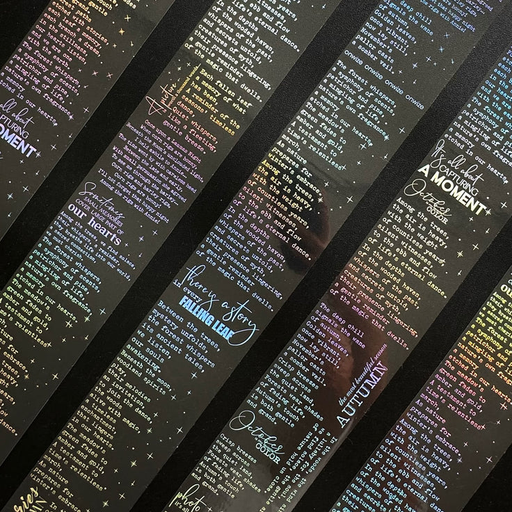 Silver Manuscript Holo Silver Foil Tape