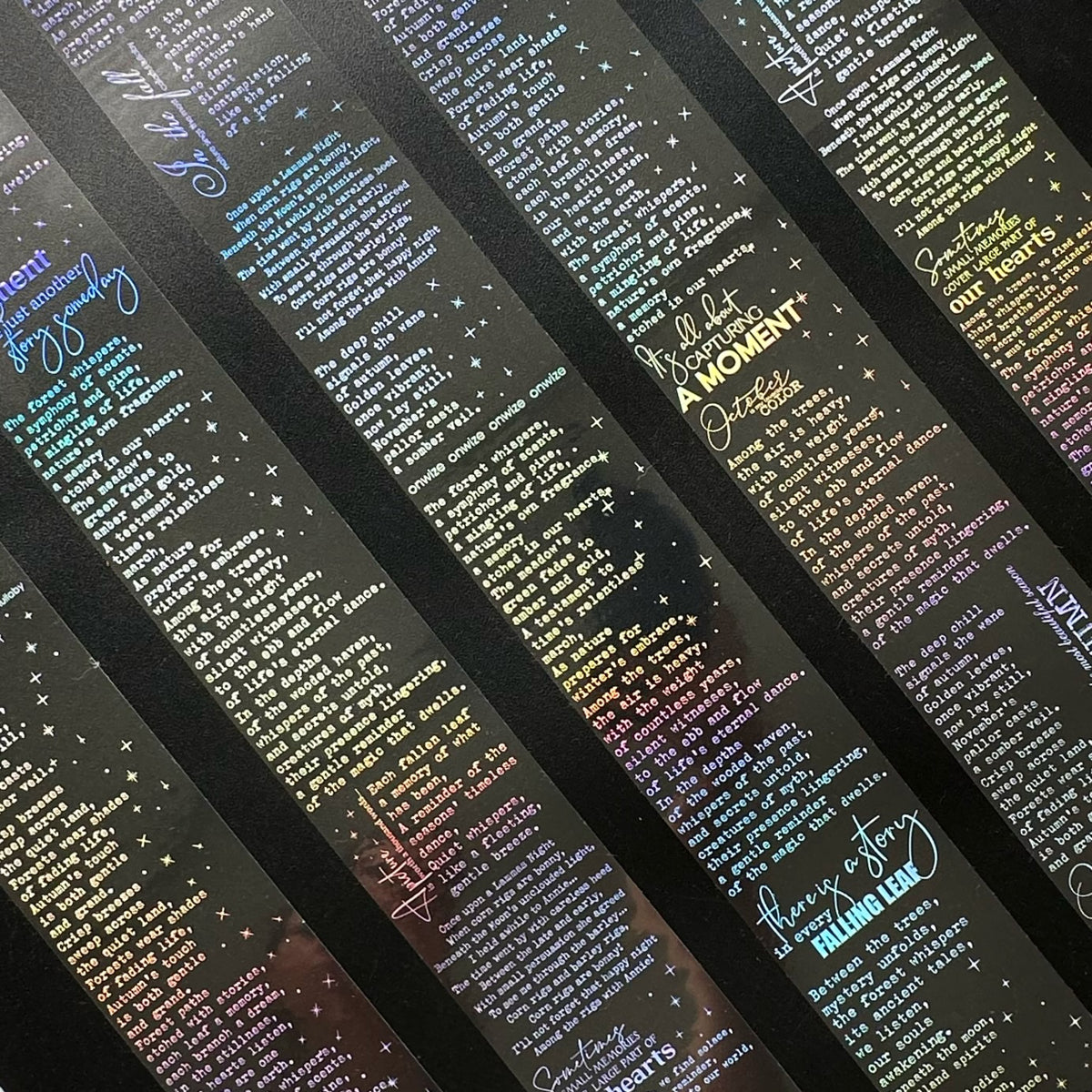 Silver Manuscript Holo Silver Foil Tape