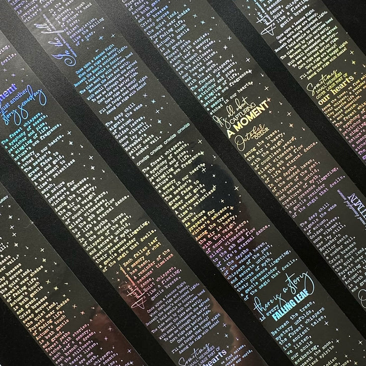 Silver Manuscript Holo Silver Foil Tape
