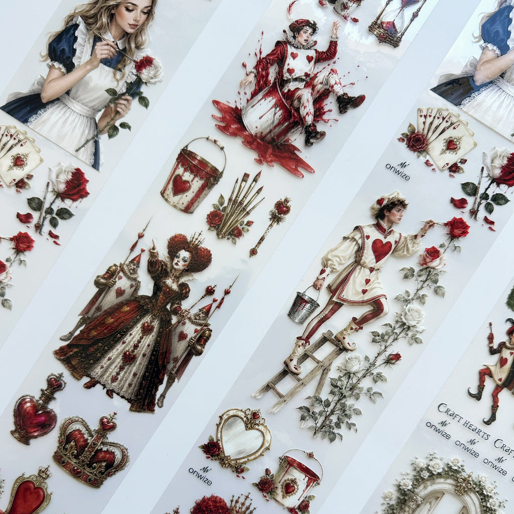 Painted Roses – Queen of Hearts PET Tape