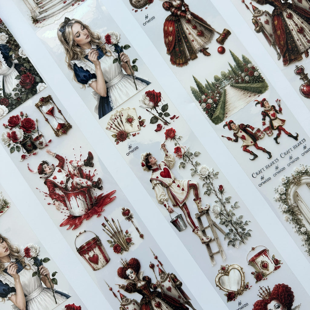 Painted Roses – Queen of Hearts PET Tape