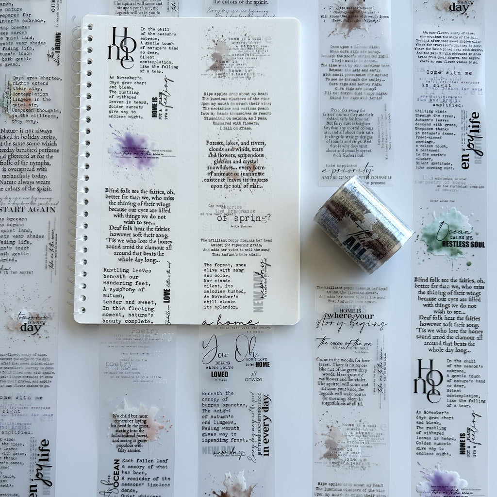 Poetry Pages PET Tape