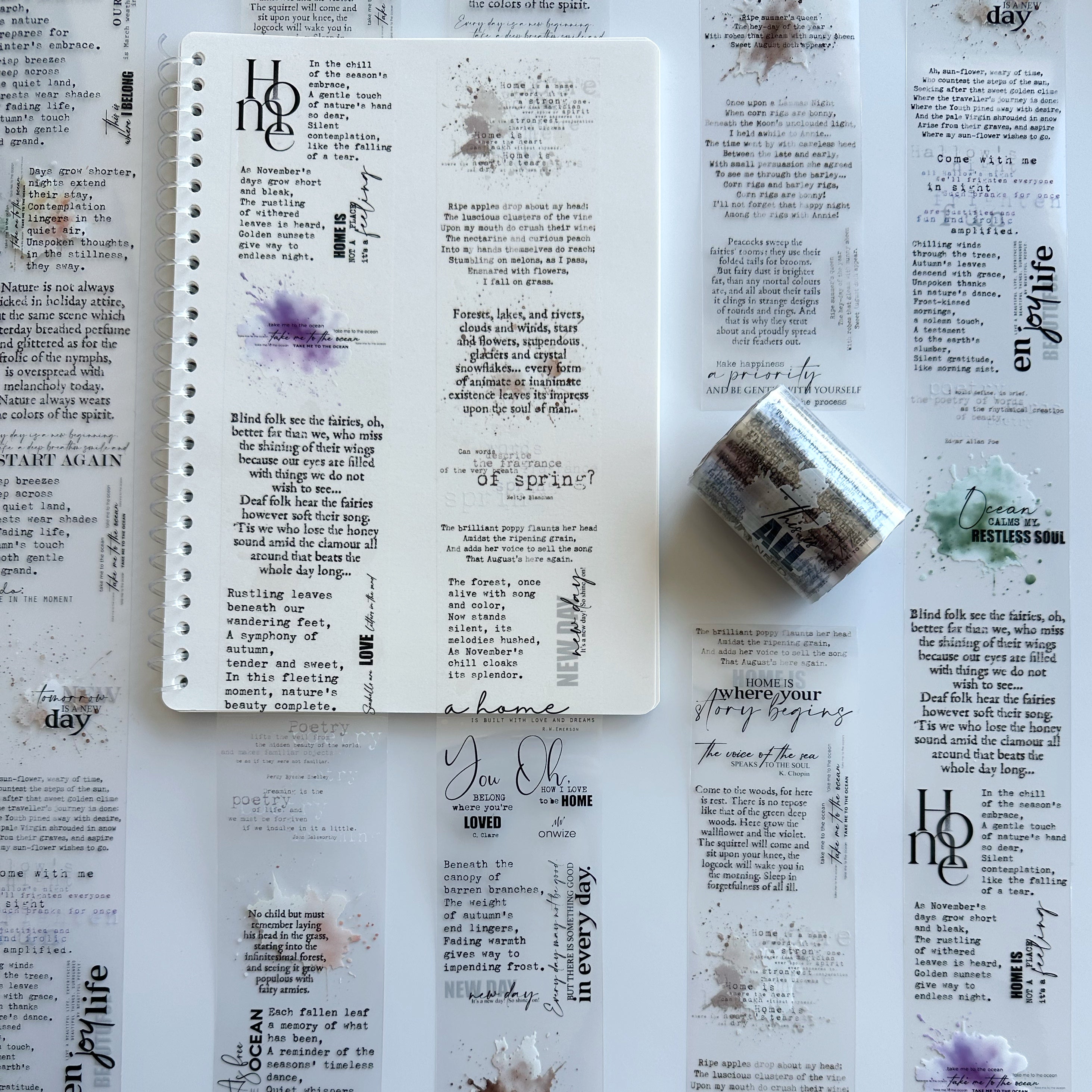 Poetry Pages PET Tape