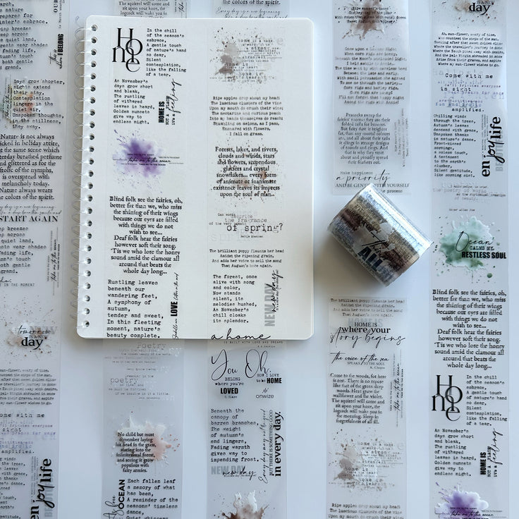 Poetry Pages PET Tape