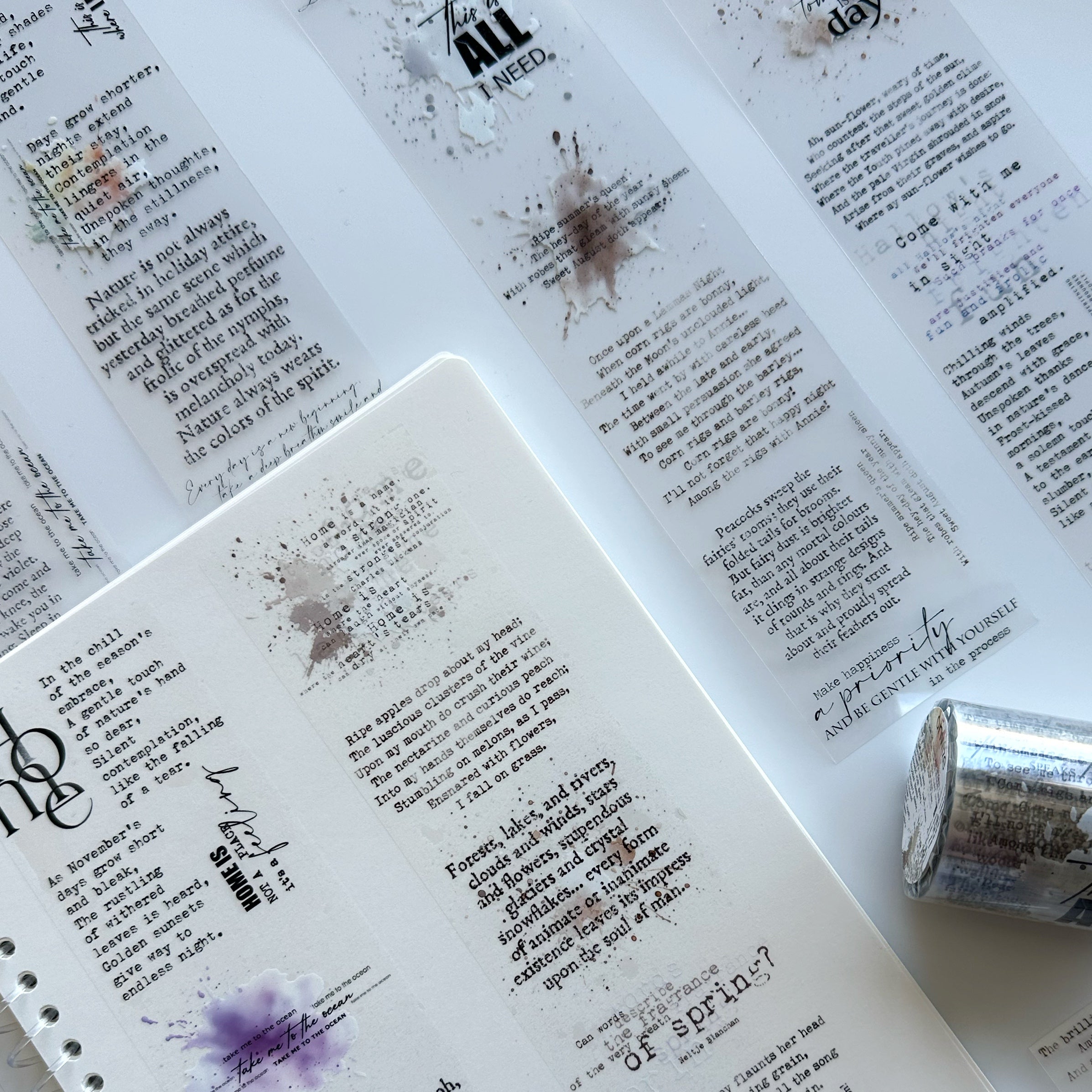 Poetry Pages PET Tape