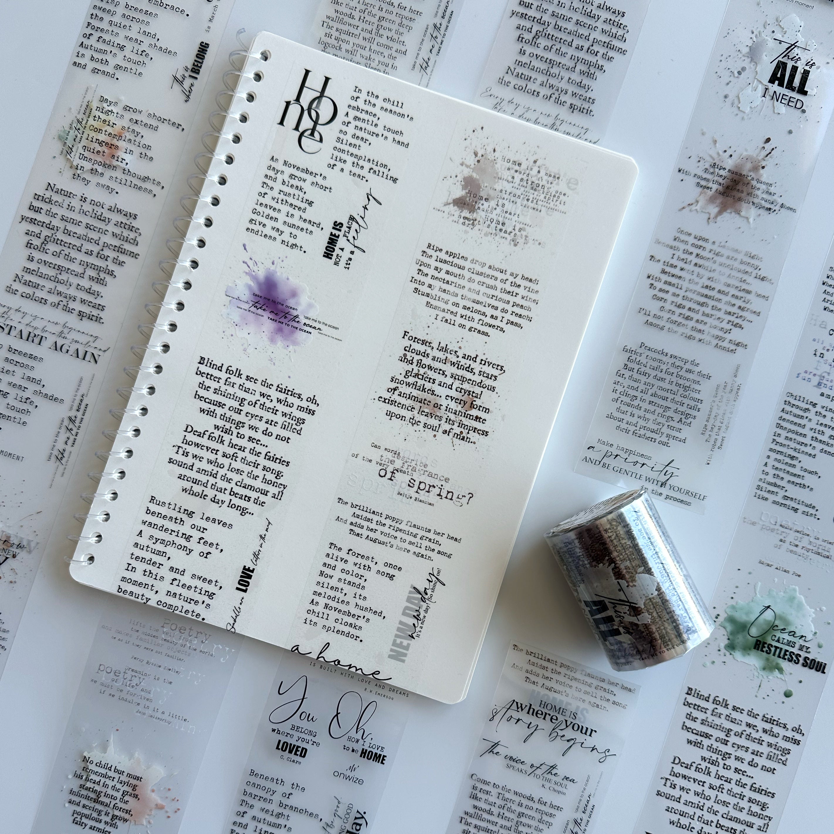 Poetry Pages PET Tape