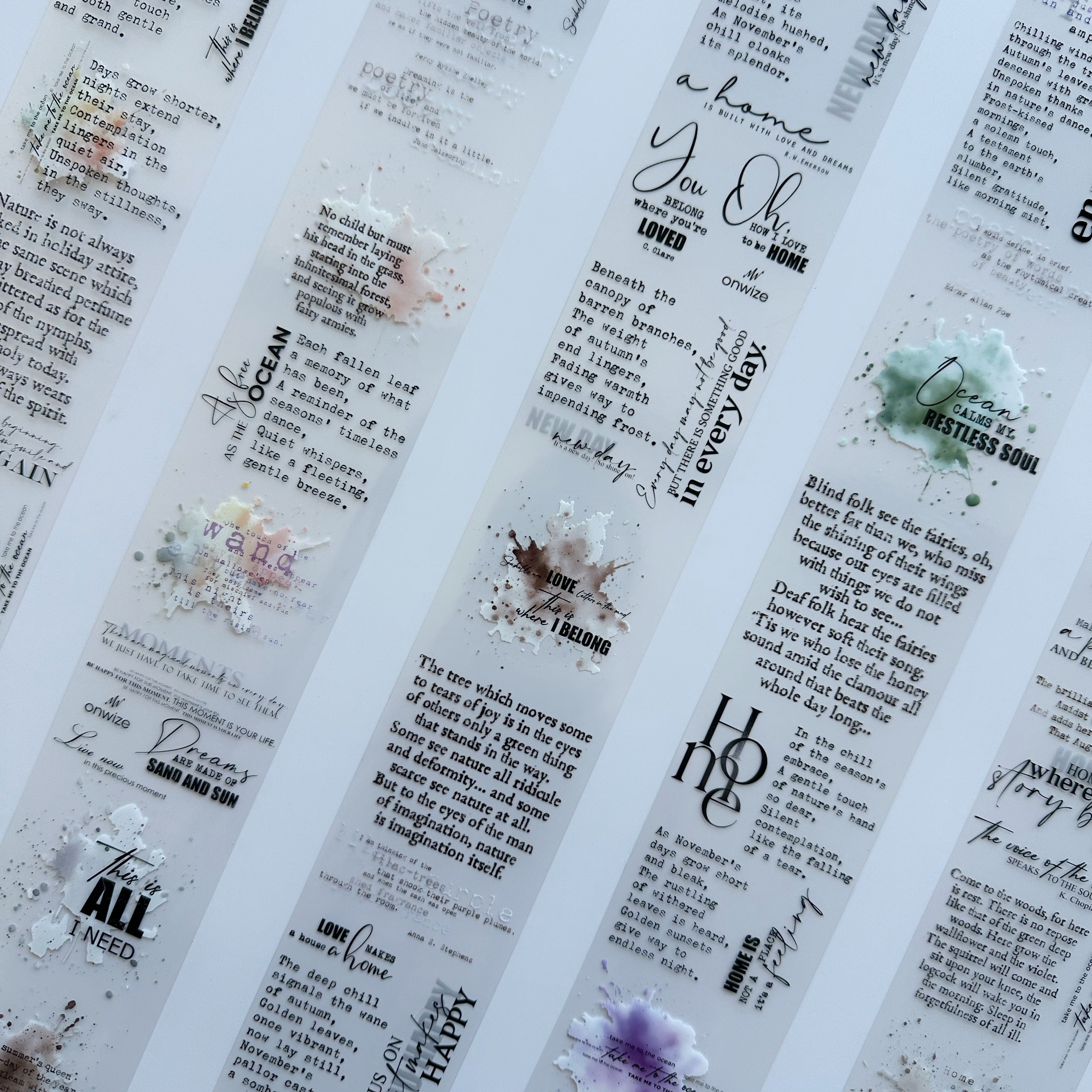 Poetry Pages PET Tape