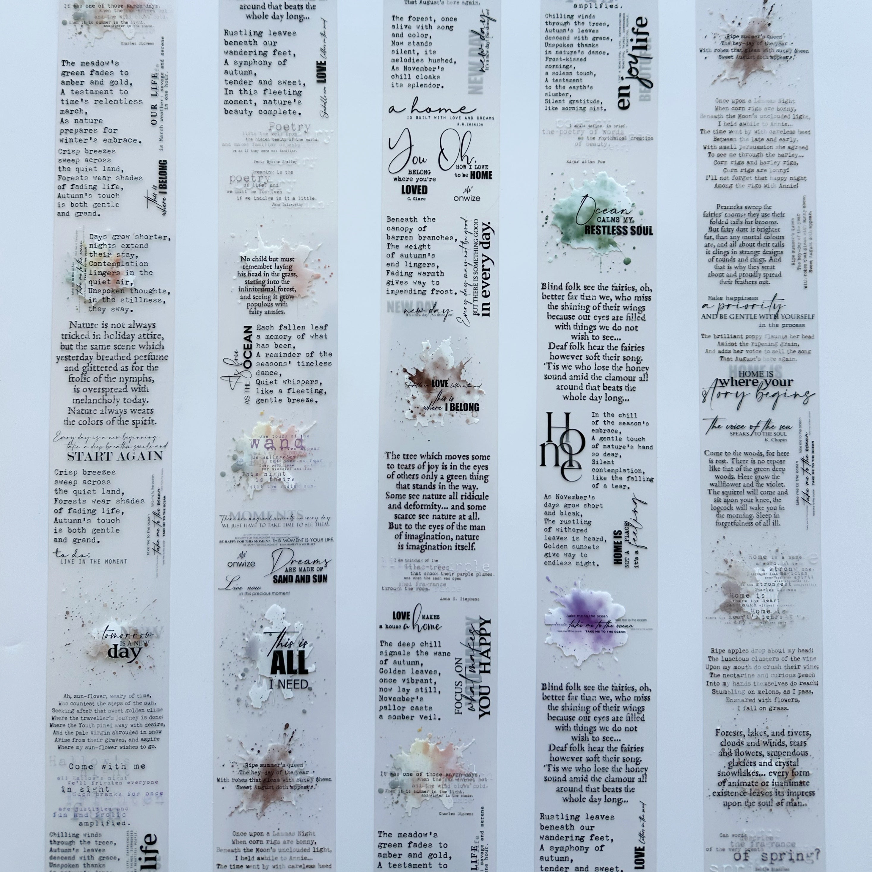 Poetry Pages PET Tape