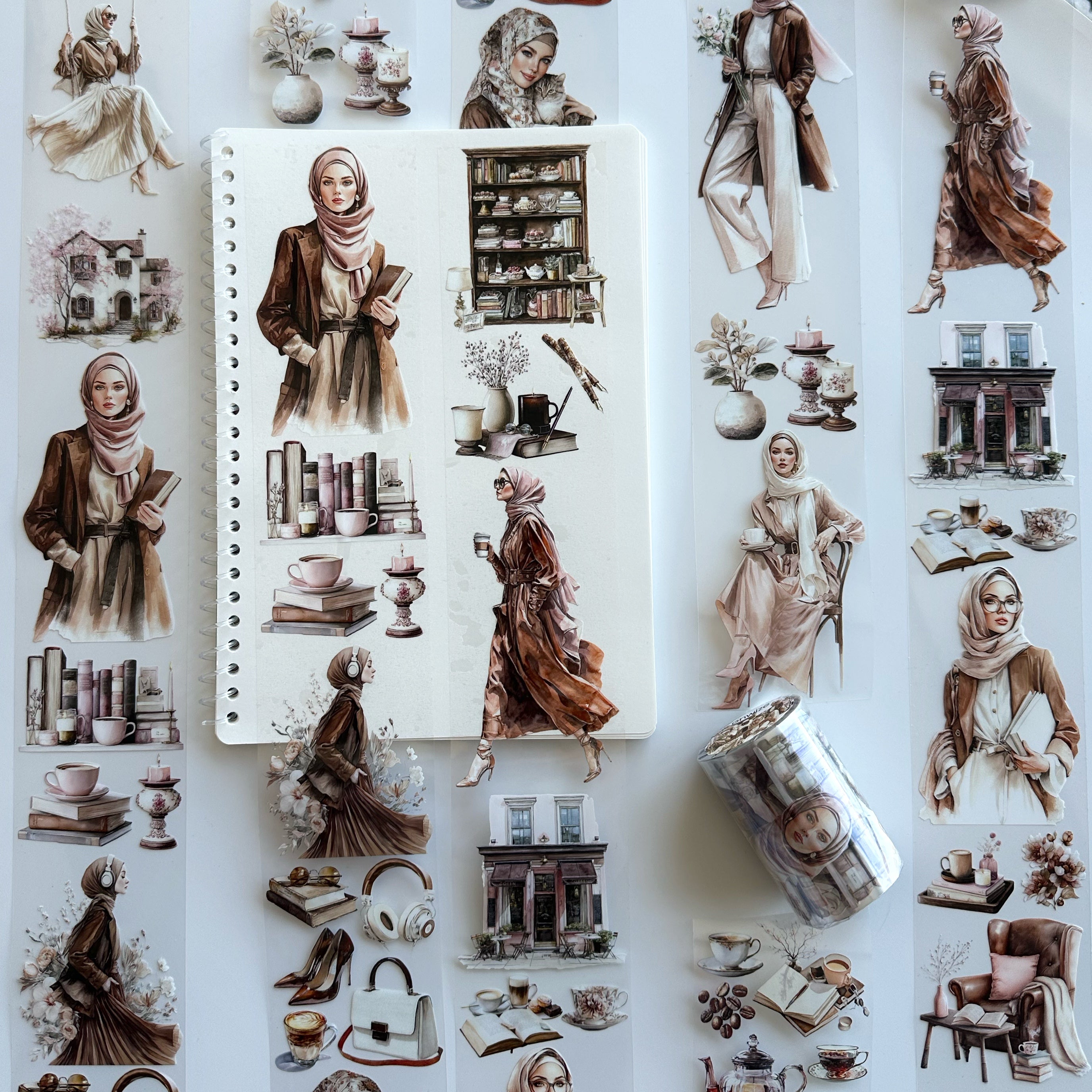 Modest Muse PET Tape | Hijab Girls, Café & Books