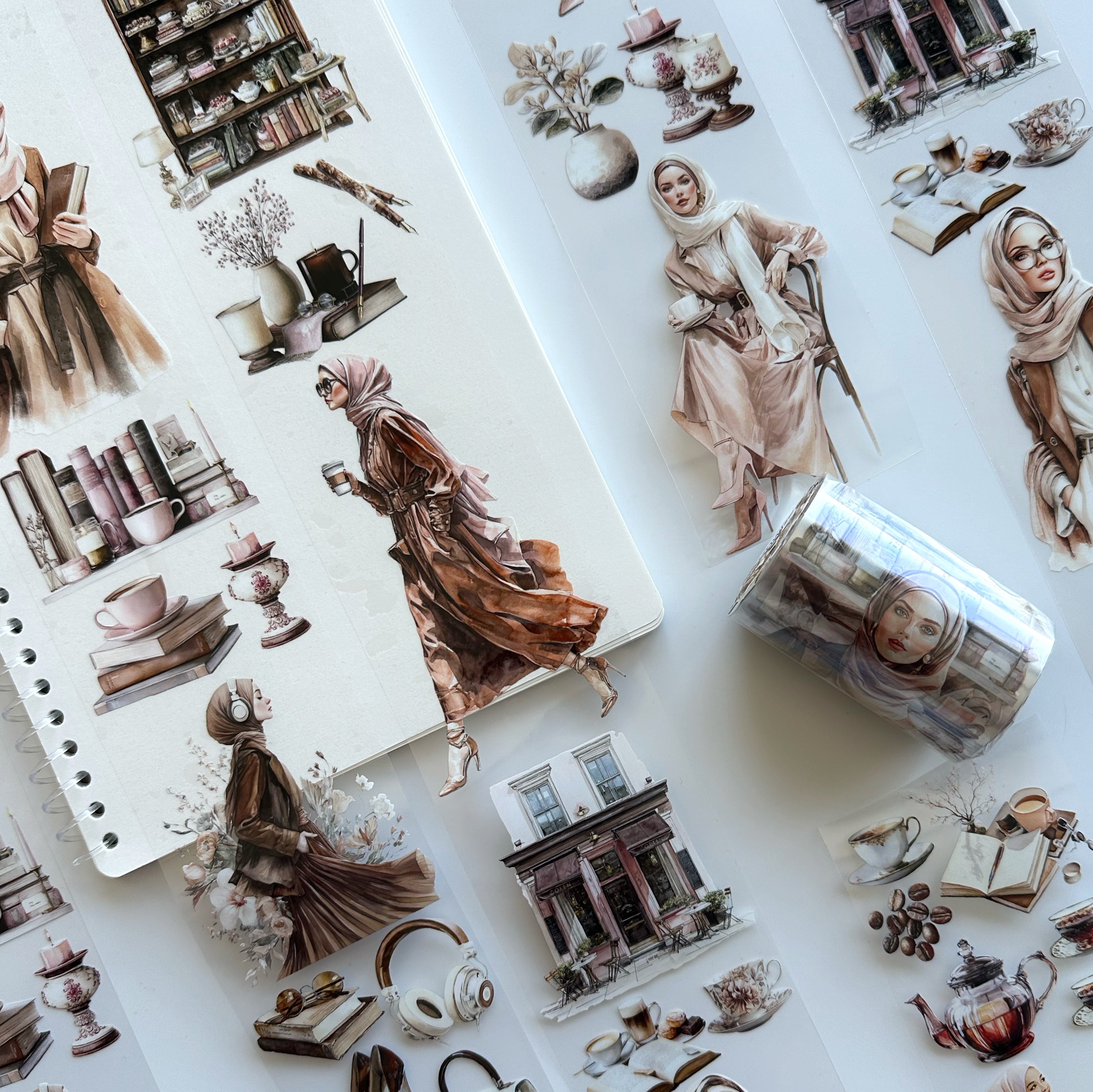 Modest Muse PET Tape | Hijab Girls, Café & Books