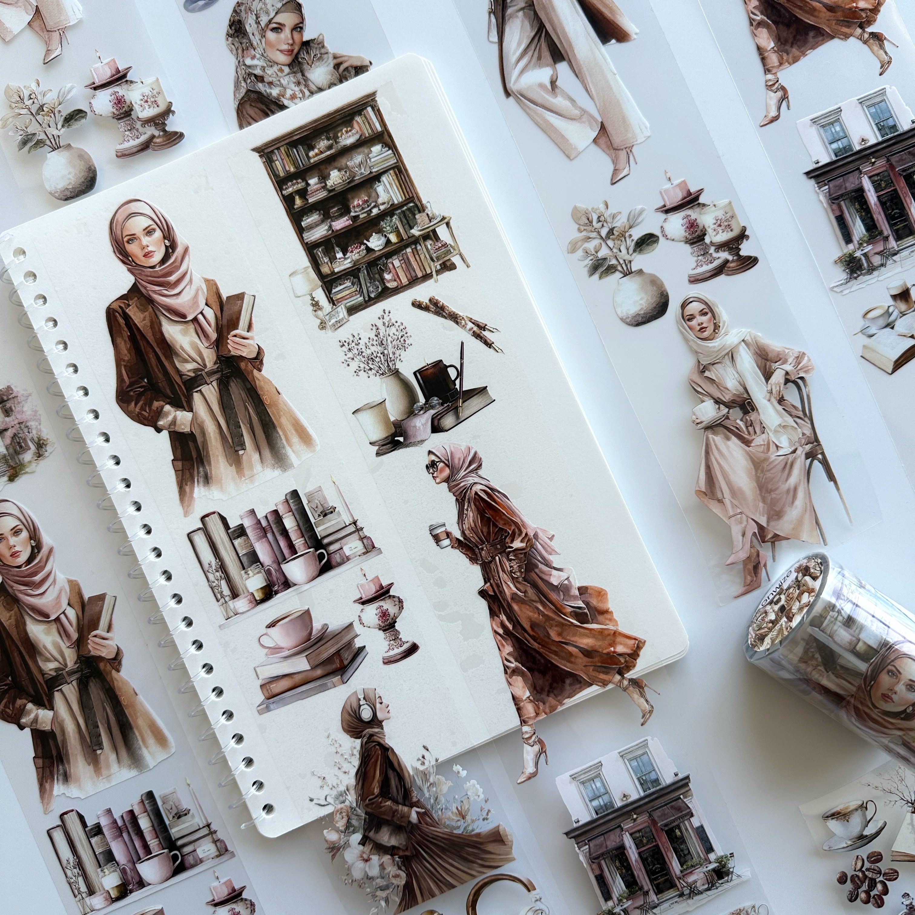 Modest Muse PET Tape | Hijab Girls, Café & Books