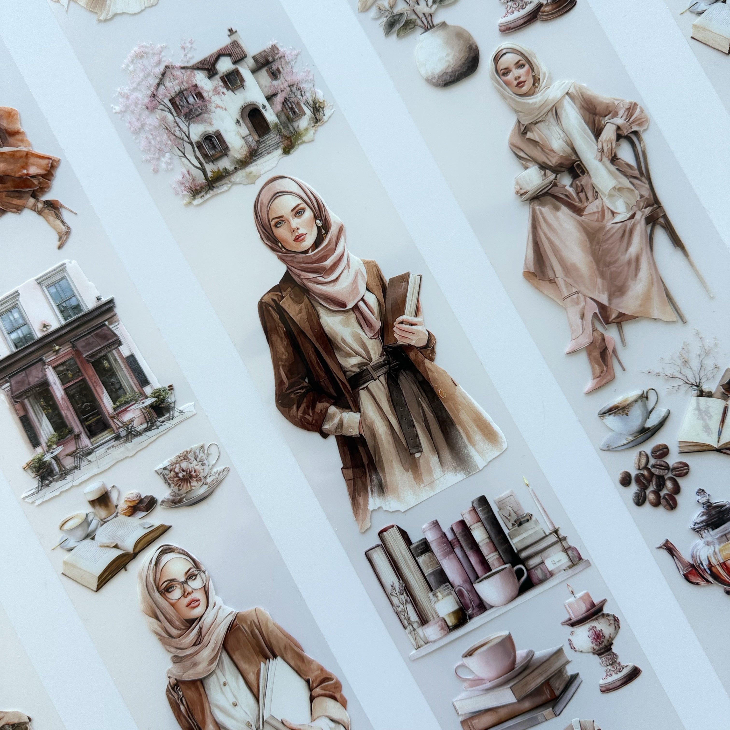 Modest Muse PET Tape | Hijab Girls, Café & Books