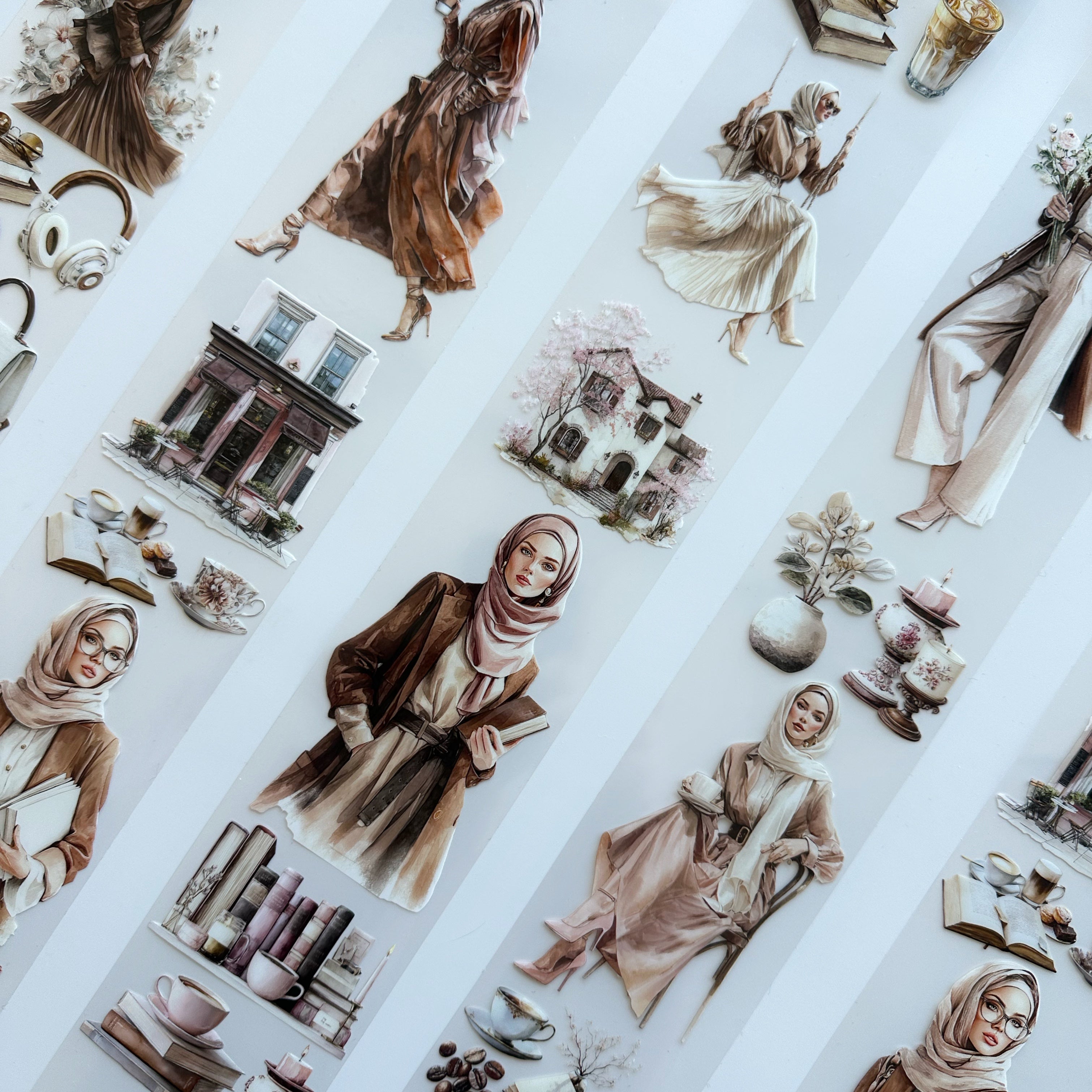 Modest Muse PET Tape | Hijab Girls, Café & Books