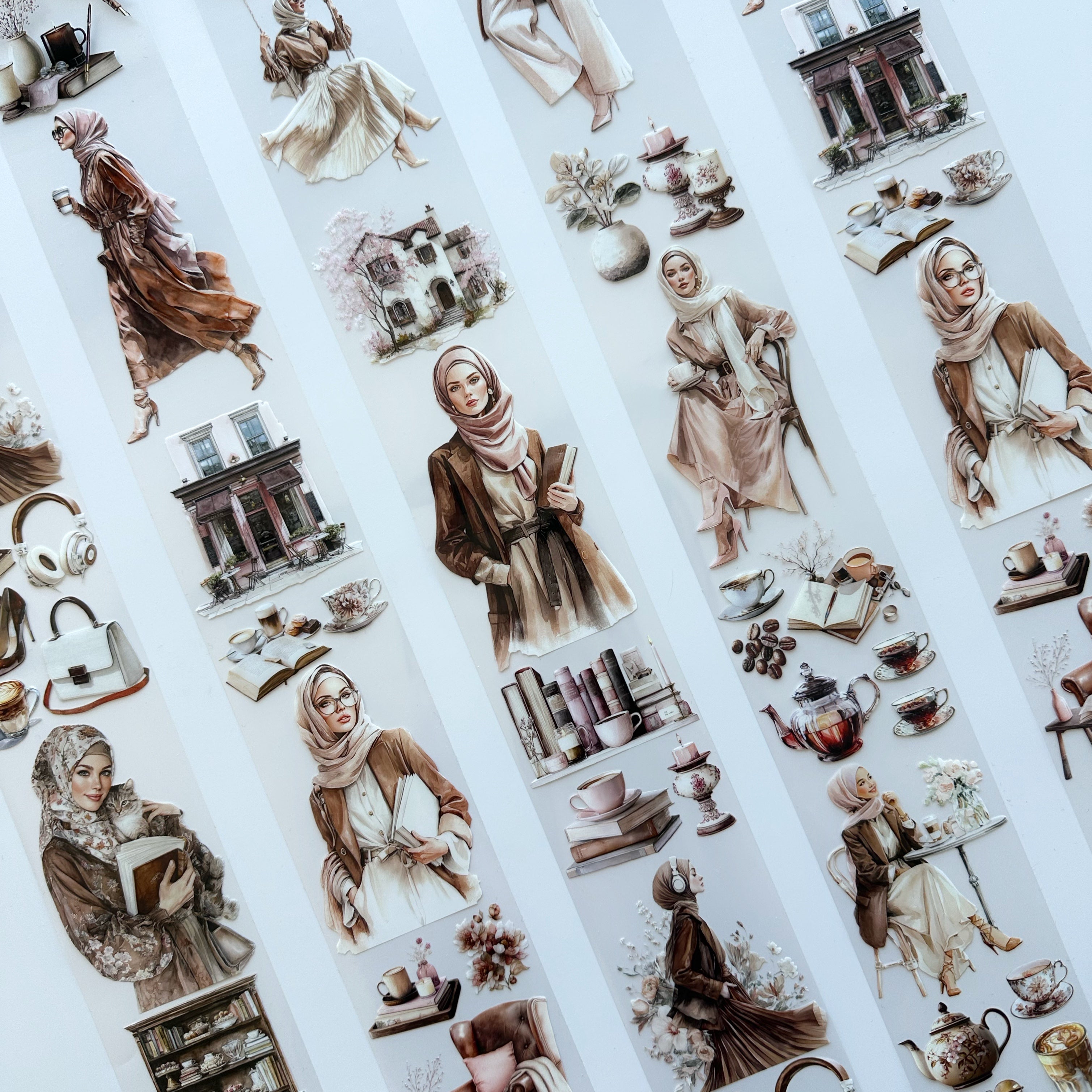 Modest Muse PET Tape | Hijab Girls, Café & Books