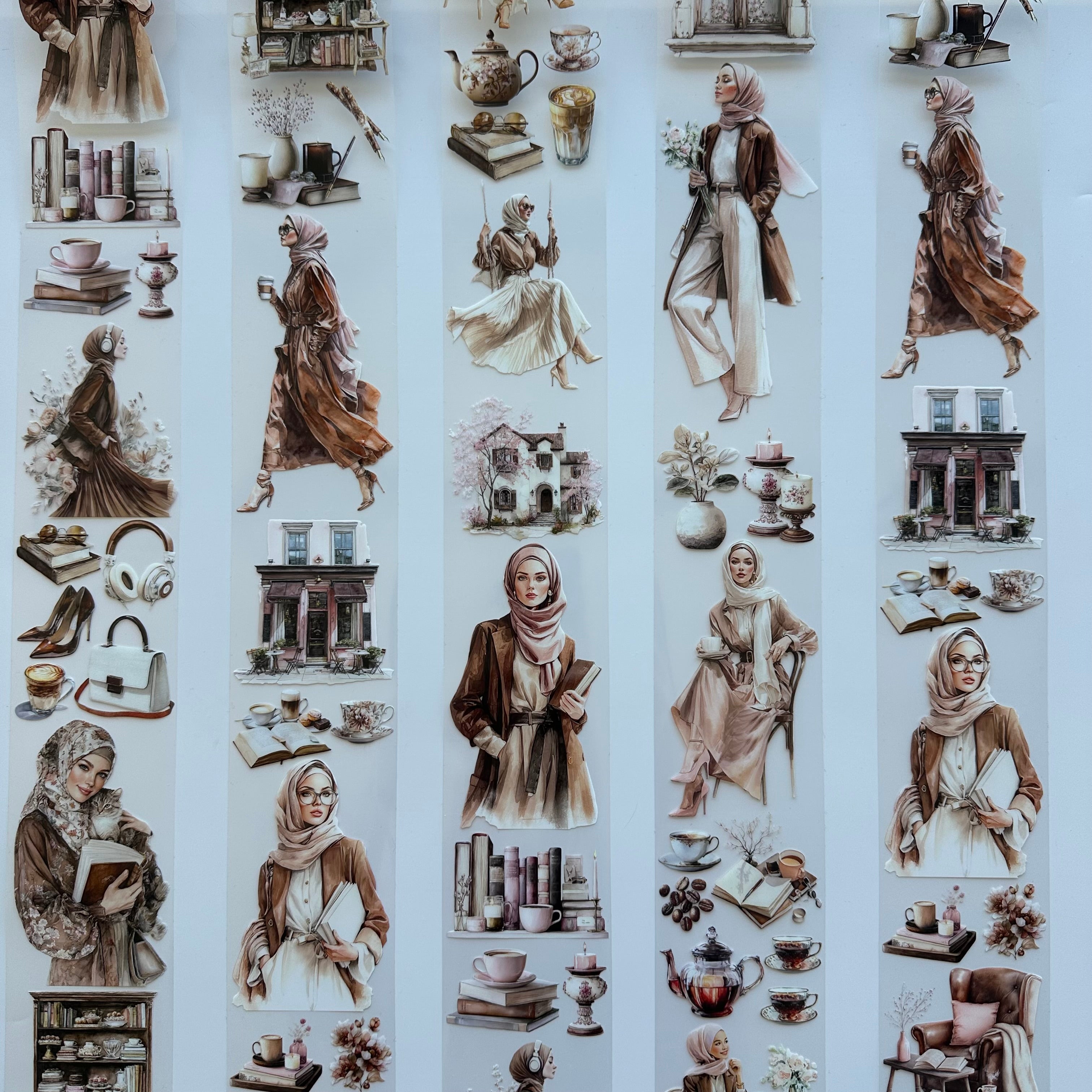 Modest Muse PET Tape | Hijab Girls, Café & Books