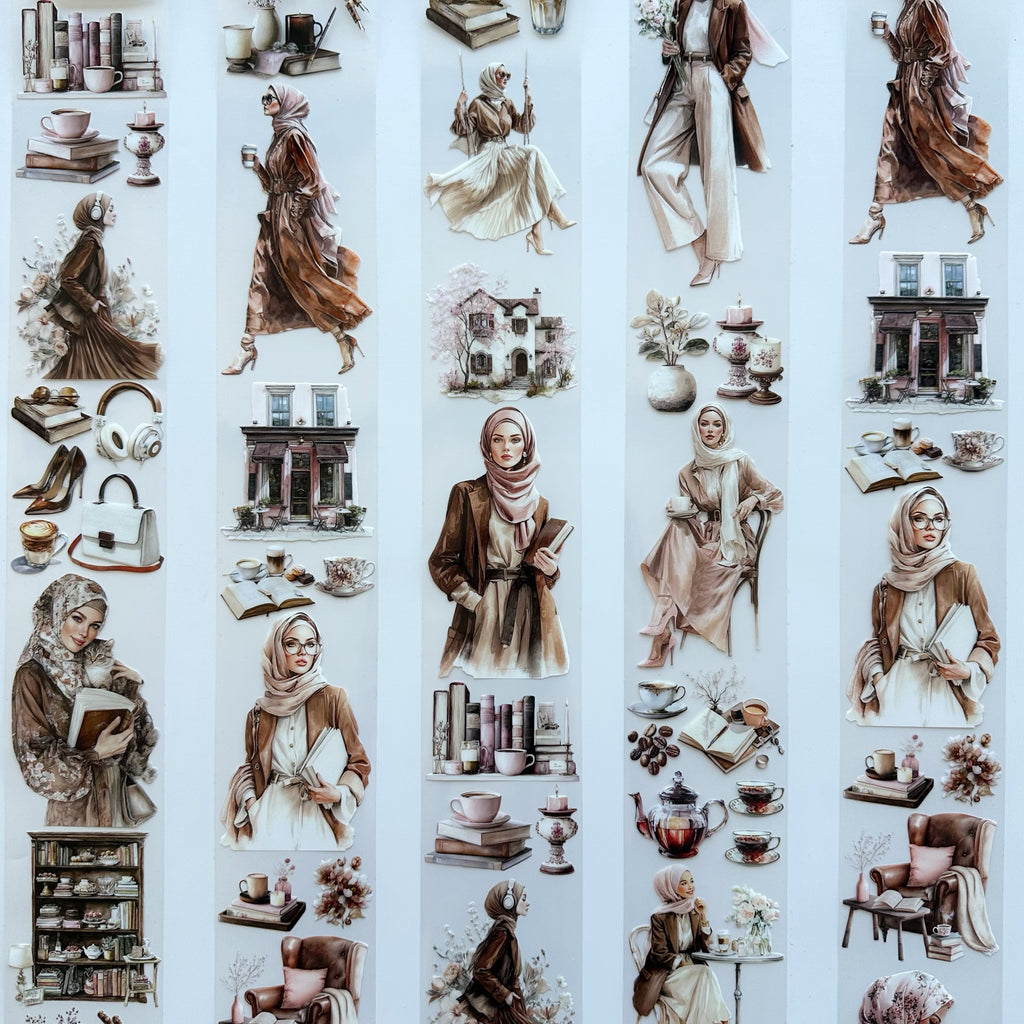 Modest Muse PET Tape | Hijab Girls, Café & Books