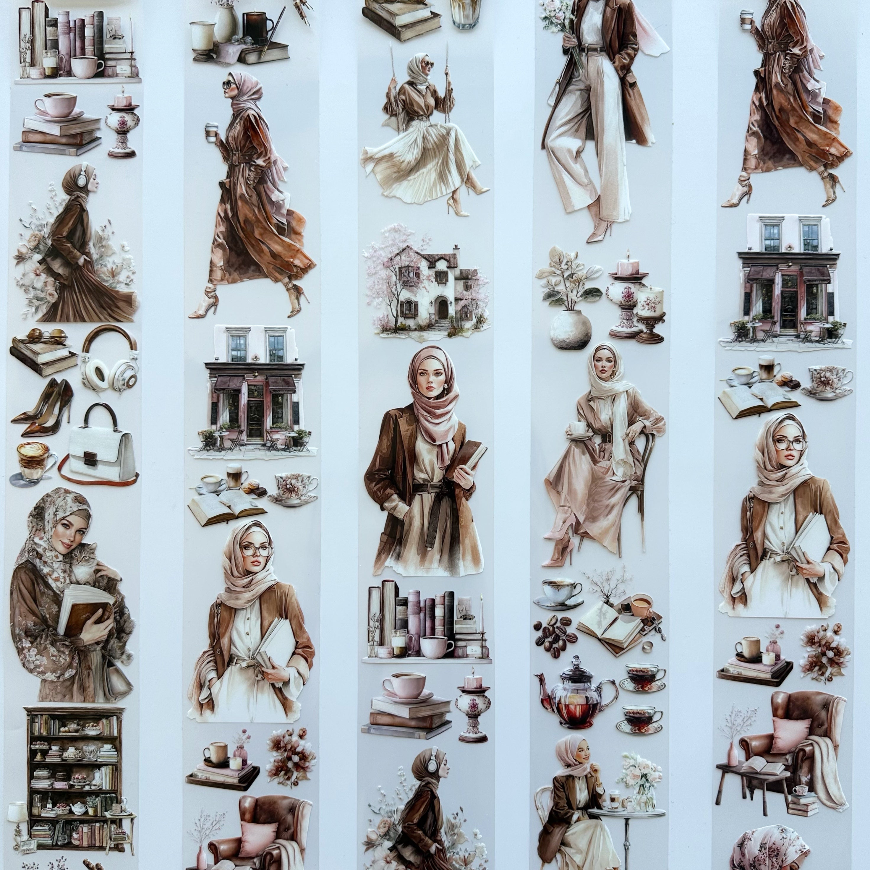 Modest Muse PET Tape | Hijab Girls, Café & Books