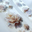 Pearl Bloom PET Tape | Soft Botanical Scrapbook Tape | 6cm x 5m