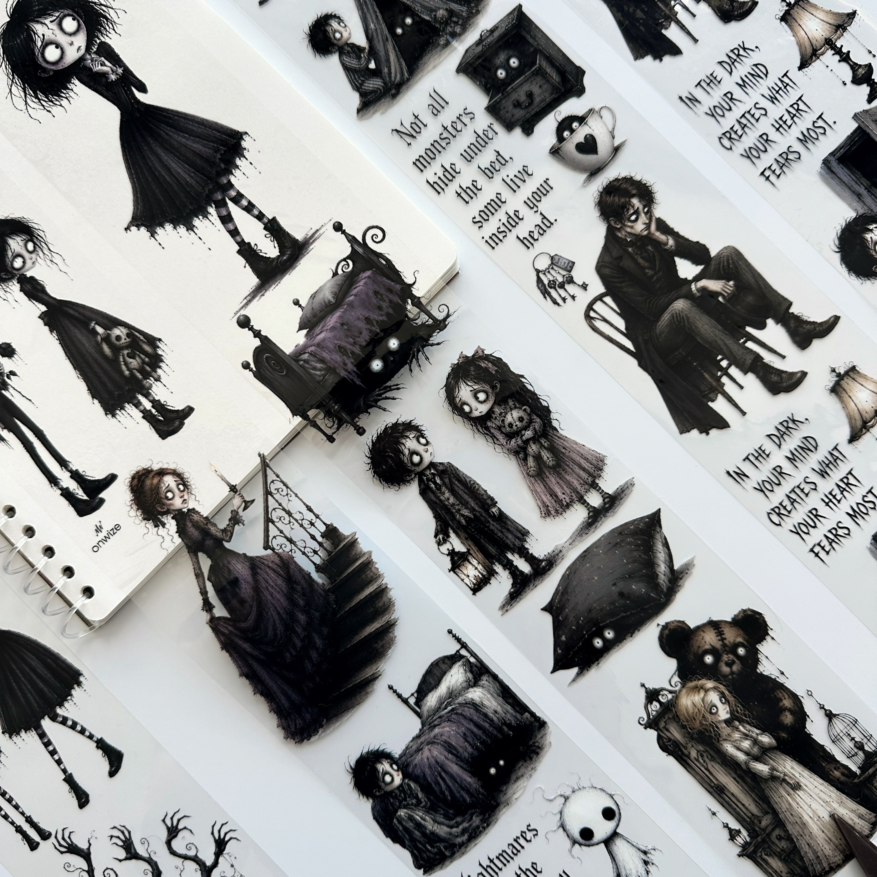Monsters Within – Whimsical Gothic PET Tape