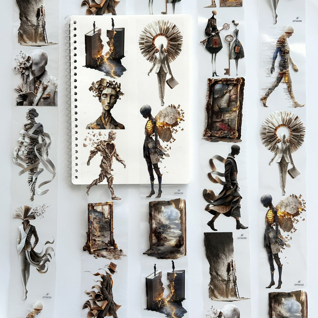 Paper Souls | Literary Fantasy & Surreal PET Tape | 7cm x 5m