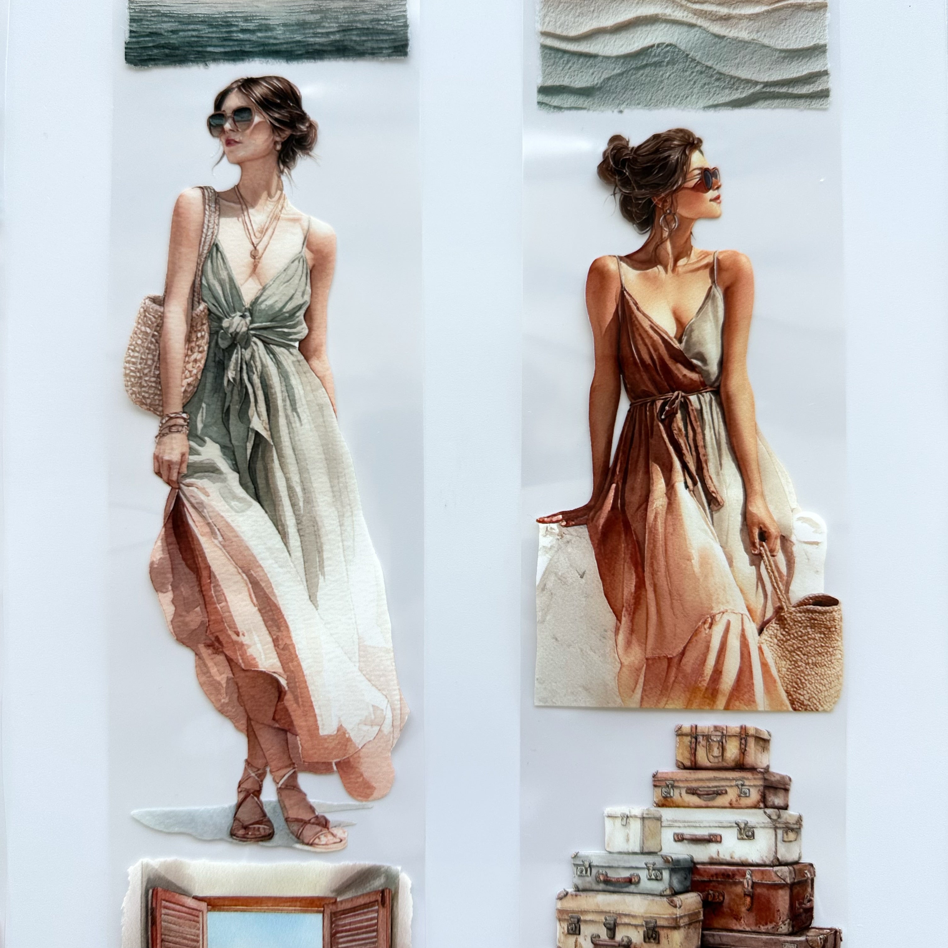 Coastal Blush | Seaside Romance & Coastal PET Tape | 7cm x 5m